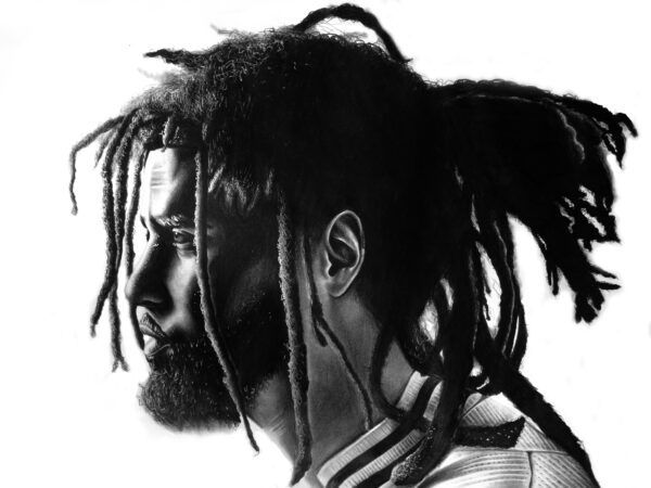 J. Cole, 2021 - 40 x 50 cm - Œuvre originale