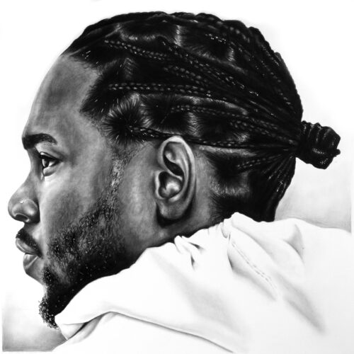 Kendrick Lamar, 2021 - 40 x 40 cm - Œuvre originale