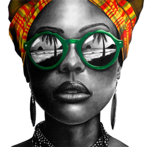 KREYOL, 2024 - 50 x 50 cm - Œuvre originale