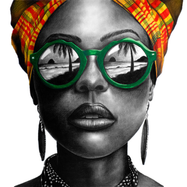 KREYOL, 2024 - 50 x 50 cm - Œuvre originale
